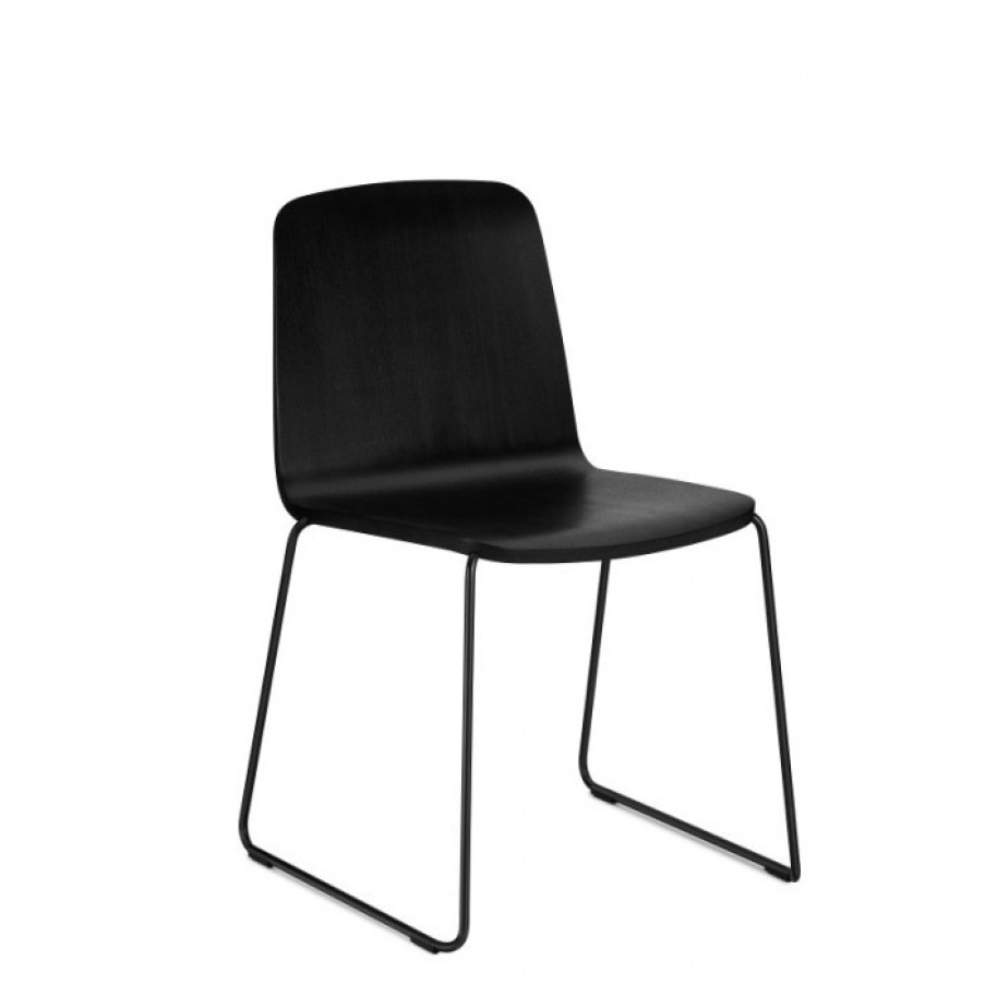 Furniture Furniture Chairs | Normann Copenhagen Just Chair Per Set Of 4 Black/Black Cm 53 X 53 X H79