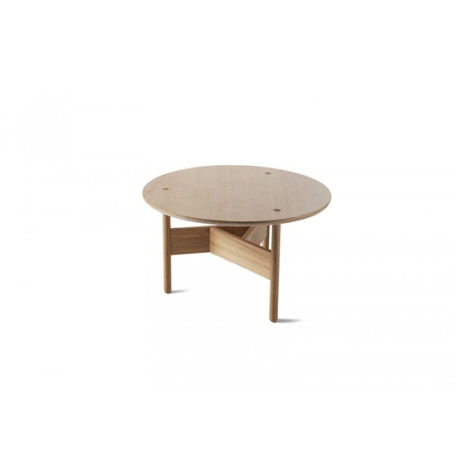 Furniture Furniture Side And Coffee Tables | Atipico Orbital Tafel Eik Rond Large Cm Dia70 X H40