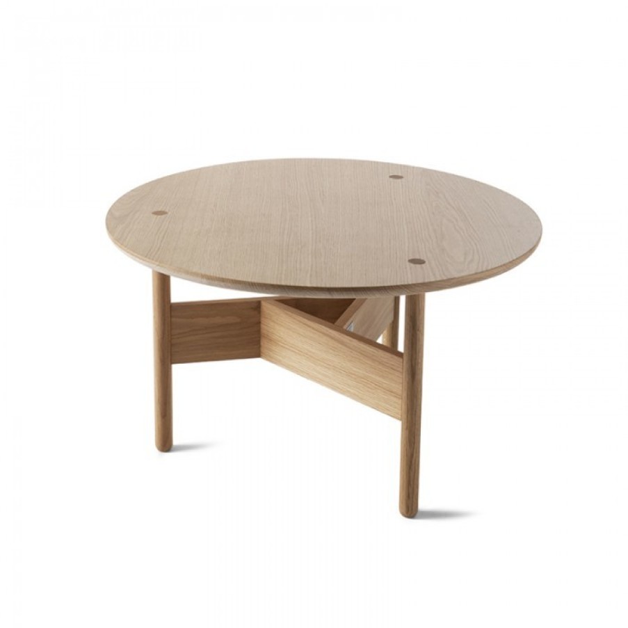 Furniture Furniture Side And Coffee Tables | Atipico Orbital Tafel Eik Rond Large Cm Dia70 X H40