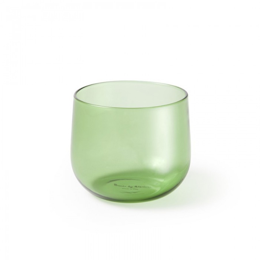 Decor Decor | Atipico Crudo Glass Per Set Of 4 Green Small Cm Dia9/8 X H7