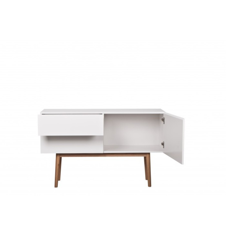 Furniture Furniture Dressers | Zuiver High On Wood 2Dr 1Do White Cm 120 X 40 X H71.5