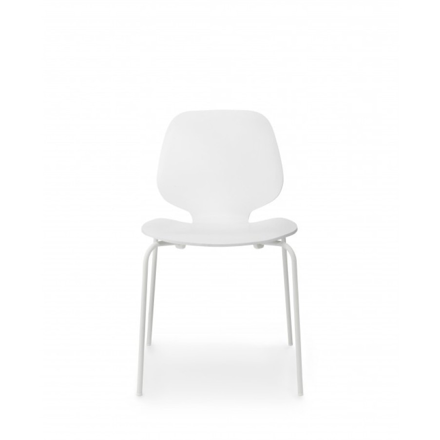 Furniture Furniture Chairs | Normann Copenhagen My Chair Per Set Of 4 White/White Cm 50 X 53 X H80