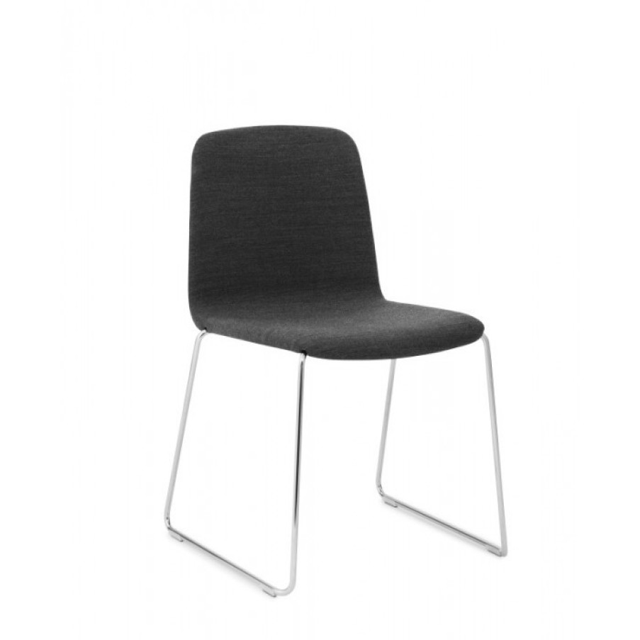 Furniture Furniture Chairs | Normann Copenhagen Just Stoel Stof Per Set Van 4 Grijs Cm 53 X 53 X H79