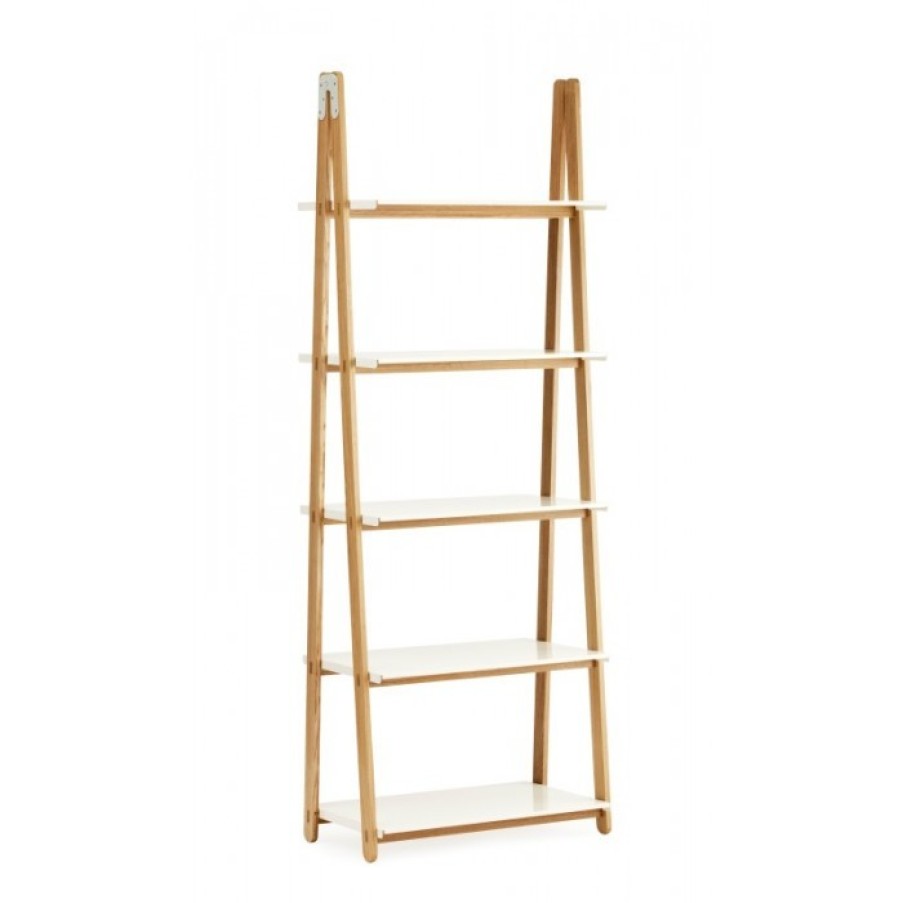 Furniture Furniture Book Furniture | Normann Copenhagen One Step Up Bookcase High White Cm 78 X 45 X H200