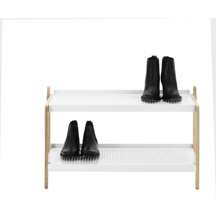 Room Furniture | Normann Copenhagen Sko Shoe Rack White Cm 76 X 34 X H42