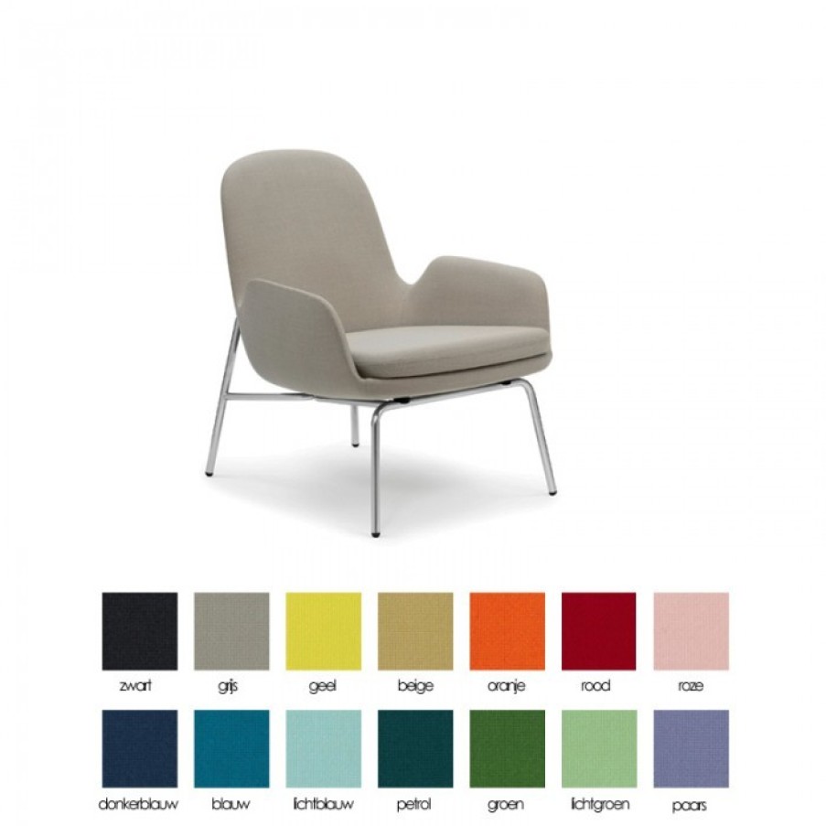 Furniture Furniture Relaxation Chairs | Normann Copenhagen Era Lounge Low Chrome Cm 75 X 72 X H77