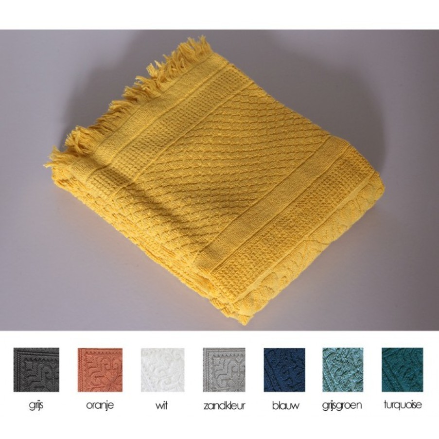 Textile Textile | Vivaraise Zoe Bath Towel Tournesol Cm 70 X 140 Set Of 2