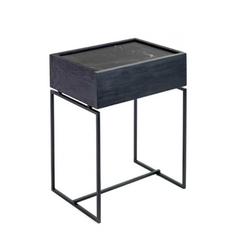 Furniture Furniture Side And Coffee Tables | Serax Dialect Table Black Marble Cm 40 X 30 X H52