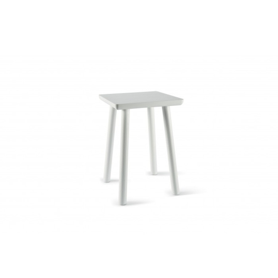 Furniture Chairs Bar Chairs | Atipico Stool Acrocoro White Cm 34 X 34 X H46