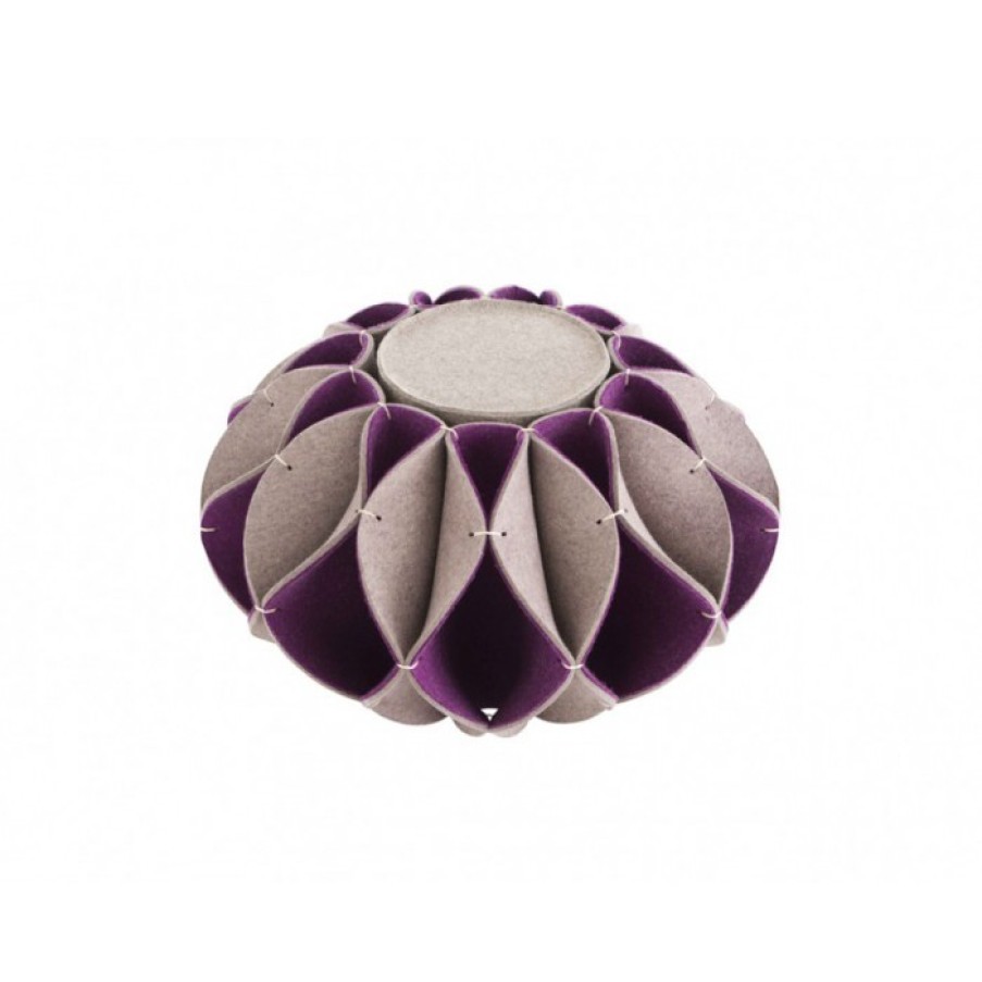 Furniture Furniture | Gan Ruff High Pouf Purple Cm Dia70 X H40