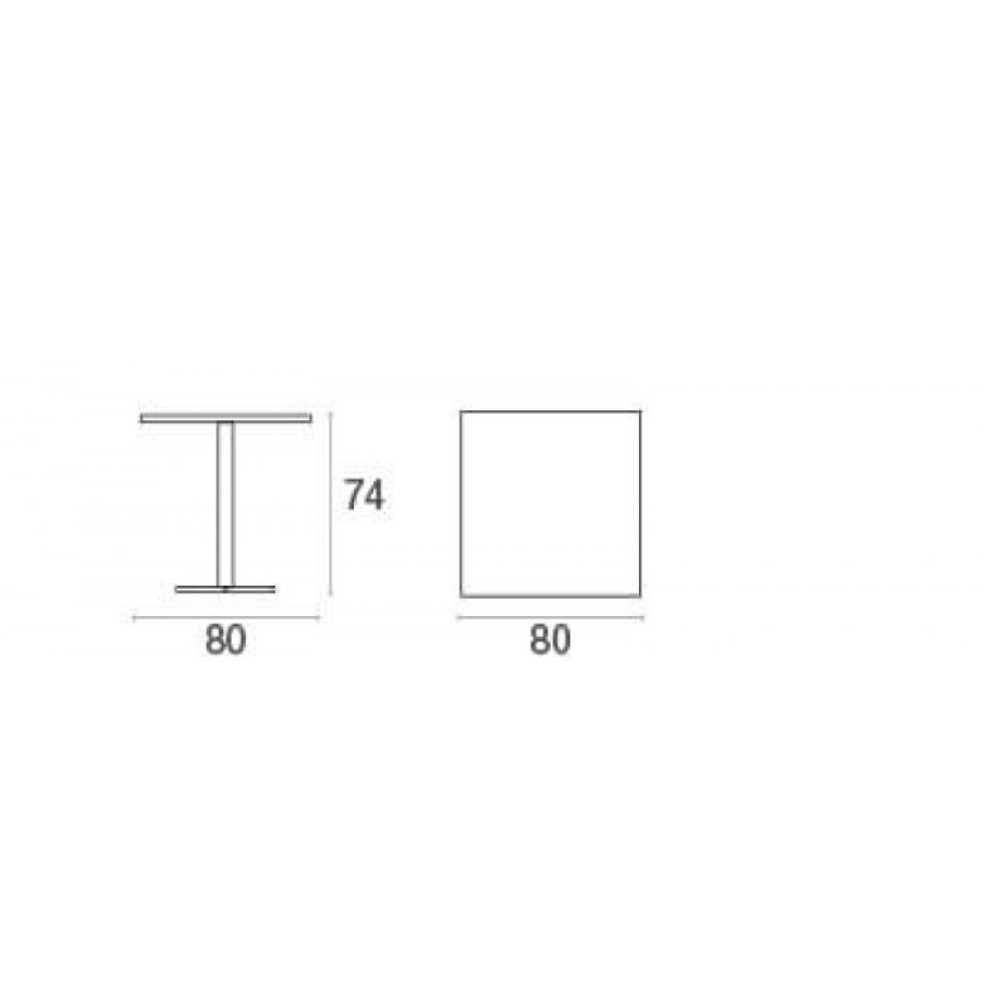 Garden Garden Dining Tables | Emu Darwin Tafel Cm 80 X 80 X H74