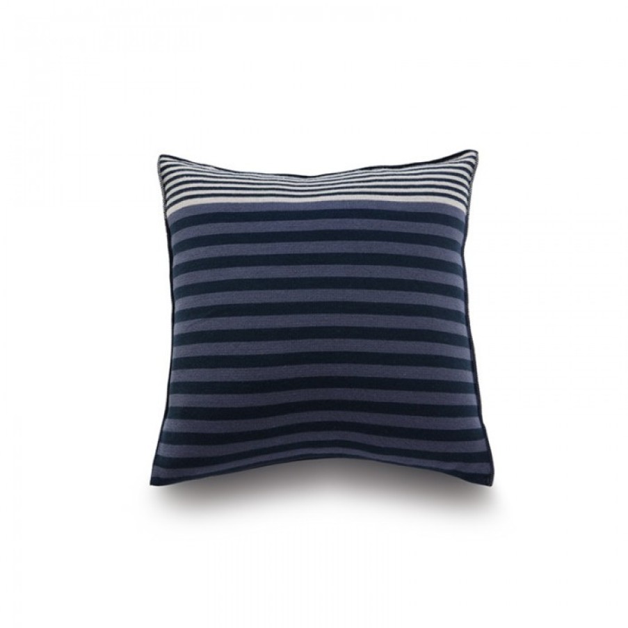 Textile Textile | Atipico Longitudini Cushion Blue Square Cm 40 X 40