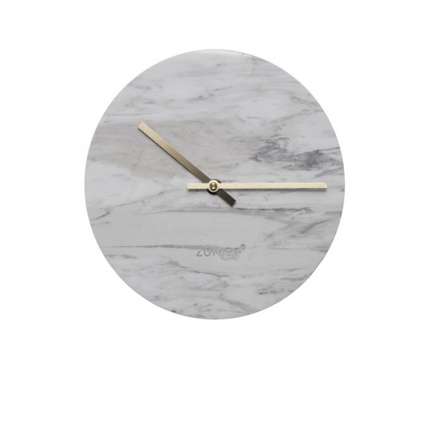 Decor Decor | Pure Marble Time Clock Marble Cm Dia25 X H4.5 Cm