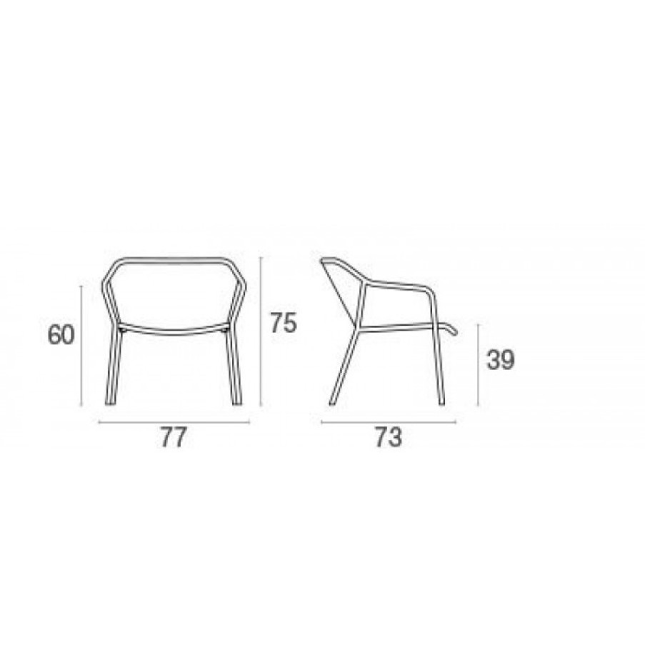 Garden Garden Lounge | Emu Darwin Lounge Chair Set Of 2 Cm 77 X 73 X H75