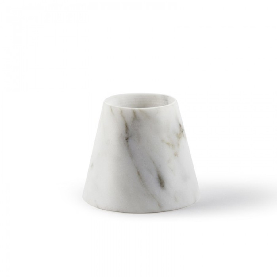 Decor Decor | Atipico Tellus Carrara Candlestick Cm Dia4.5/7 X H6