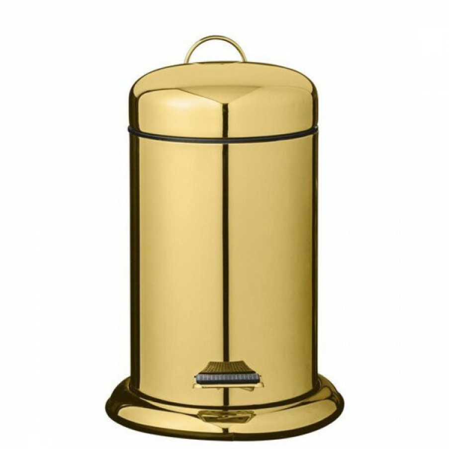 Room Room | Bloomingville Garbage Bin Loupi Gold Metal