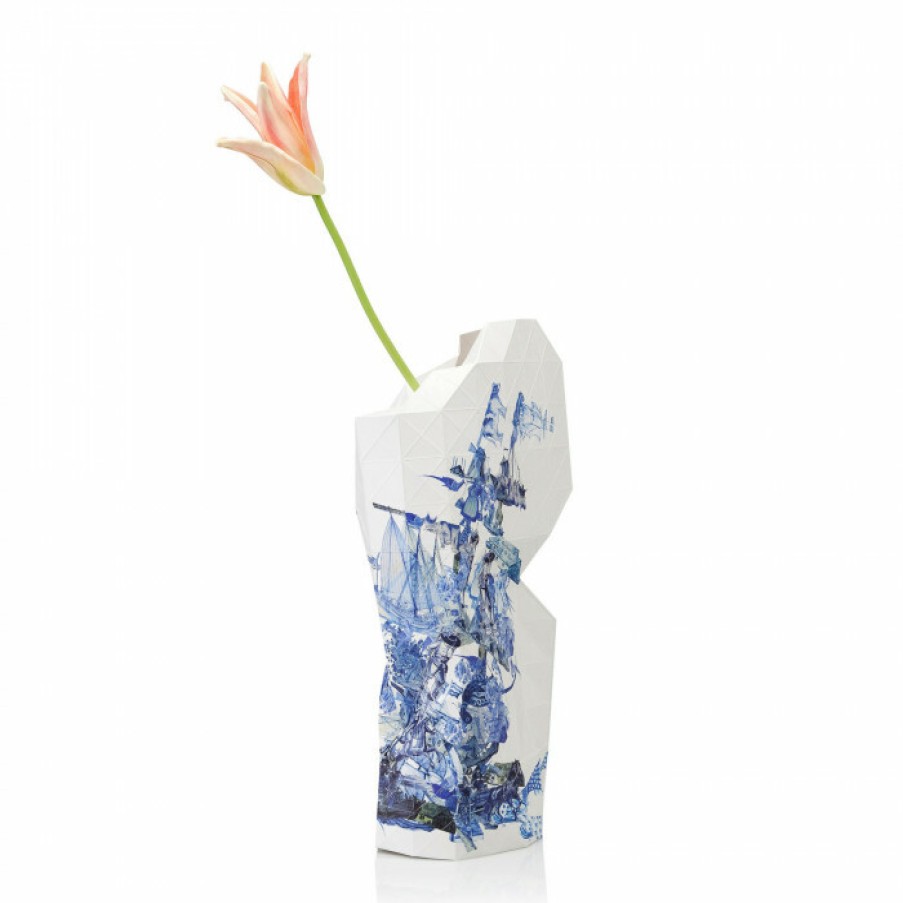 Decor Decor | Tiny Miracles Vase Cover Delft Blue Figures Large