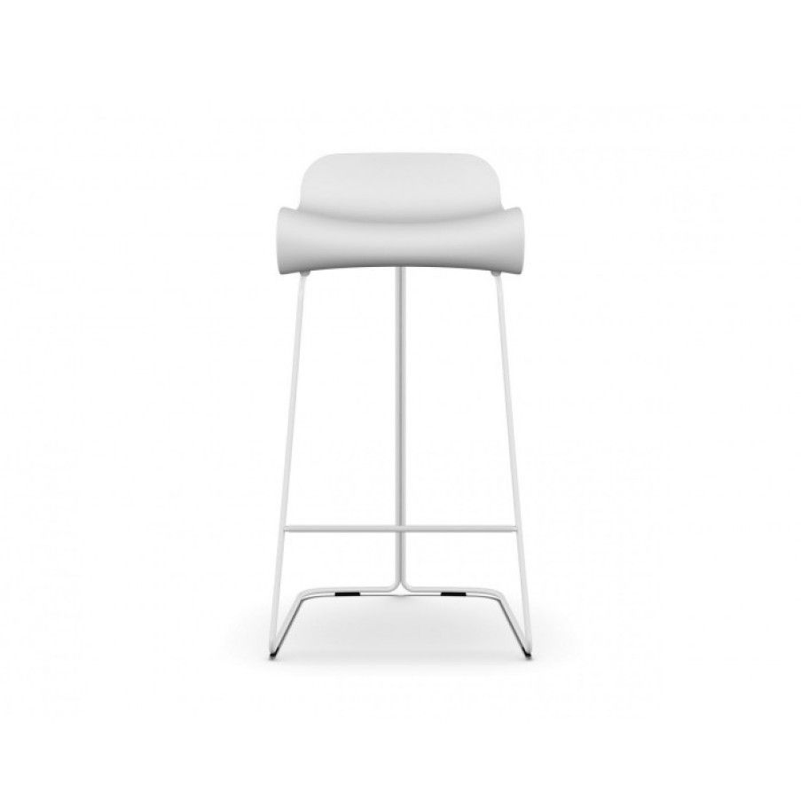 Furniture Furniture Bar Chairs | Kristalia Bcn Barstoel Wit Cm 44 X 45 X H78