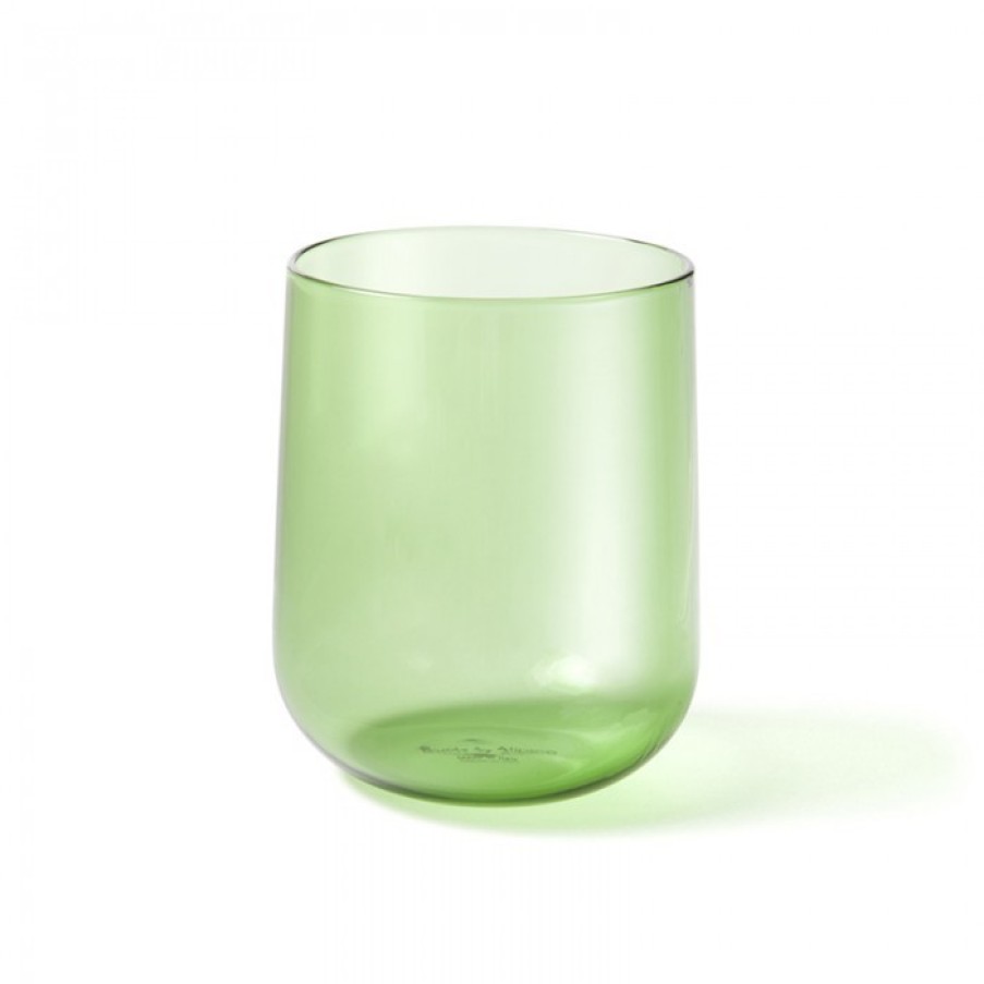 Decor Decor | Atipico Crudo Glass Set Of 4 Green Large Cm Dia9/8 X H10