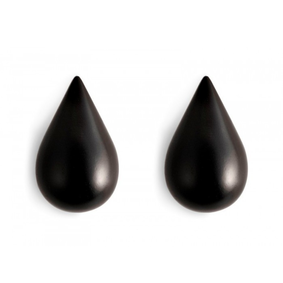 Relief Decor | Normann Copenhagen Dropit Large Set Of 2 Black Mm 93 X 60 X 87