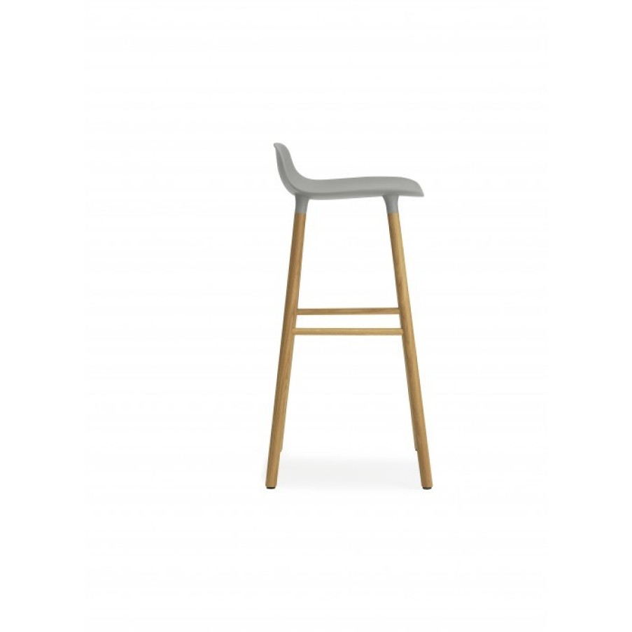 Furniture Furniture Bar Chairs | Normann Copenhagen Form Barstoel Eiken Poten Set Van 2 Cm 45 X 45 X H87