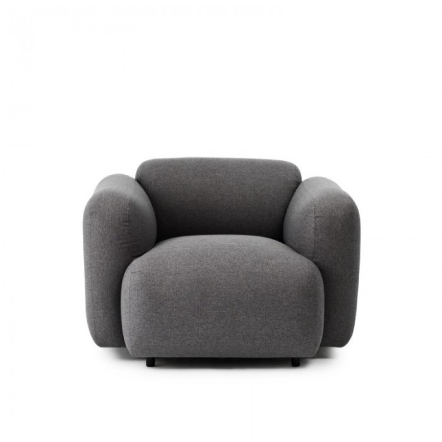 Furniture Furniture | Normann Copenhagen Swell 1 Seater Gray Cm 102 X 93 X H70