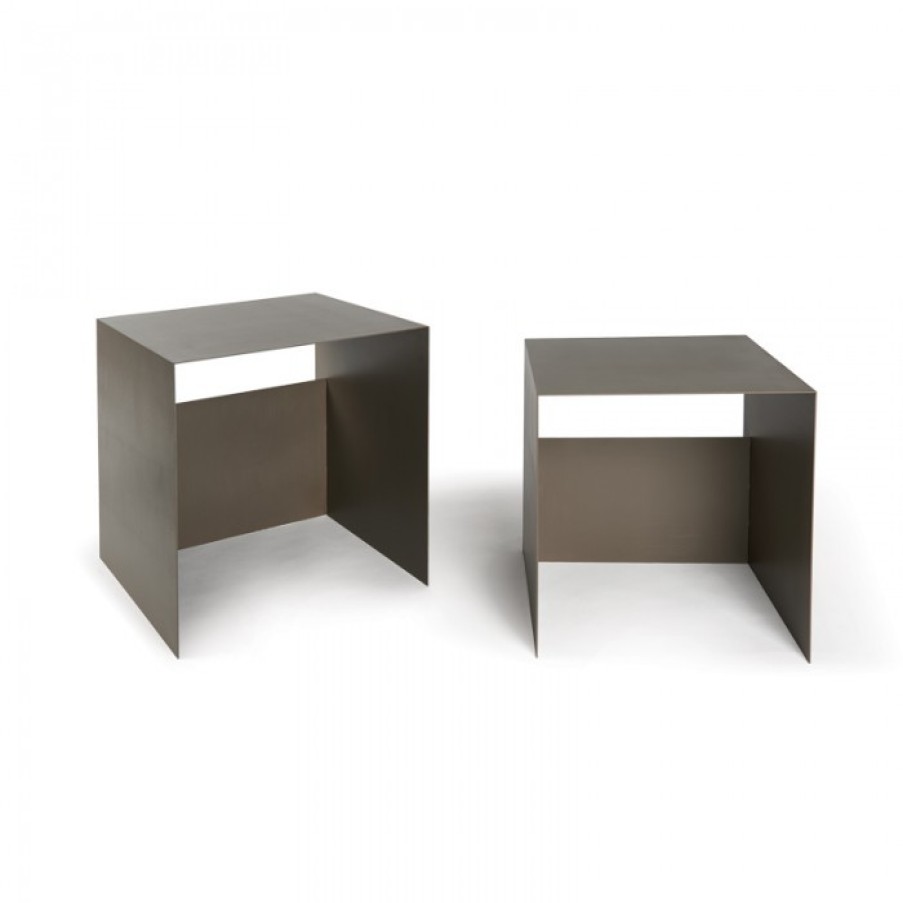 Furniture Furniture Side And Coffee Tables | Atipico Guido Tables Set Of 2 Taupe