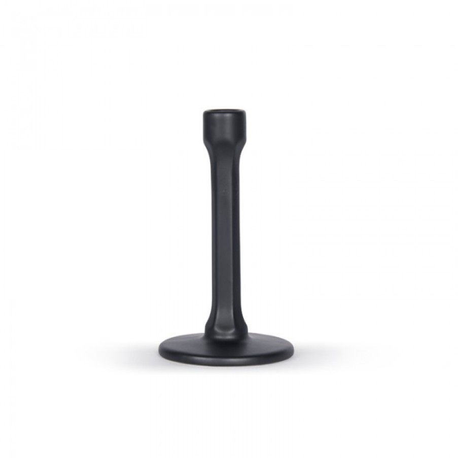 Decor Decor | Atipico Esag Candlestick Black Single Low Cm H19