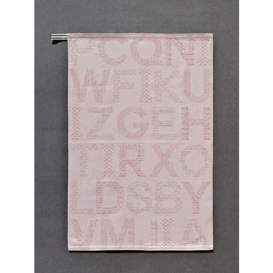 Textile Textile | Ilaria.I Abc Kitchen Towel Pink Cm 60 X 42