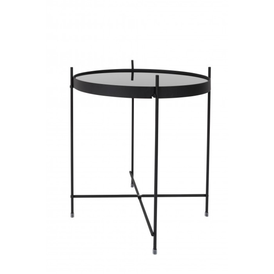 Furniture Furniture Side And Coffee Tables | Zuiver Cupid Table Small Black Cm Dia43 X H45