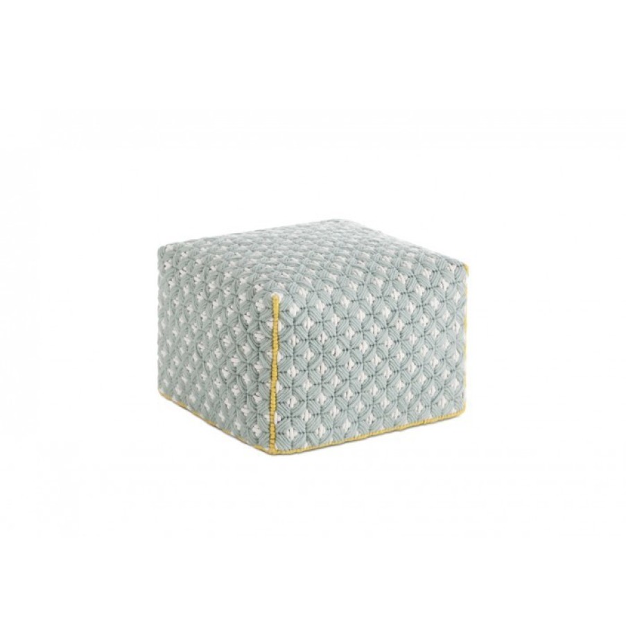 Furniture Furniture | Gan Silai Pouf Light Blue Cm 52 X 52 X H35