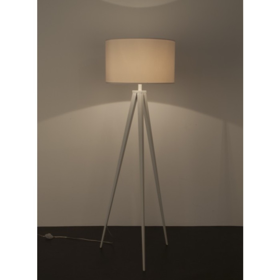 Relief Relief | Zuiver Tripod Standing Lamp White Cm Dia50 X H157