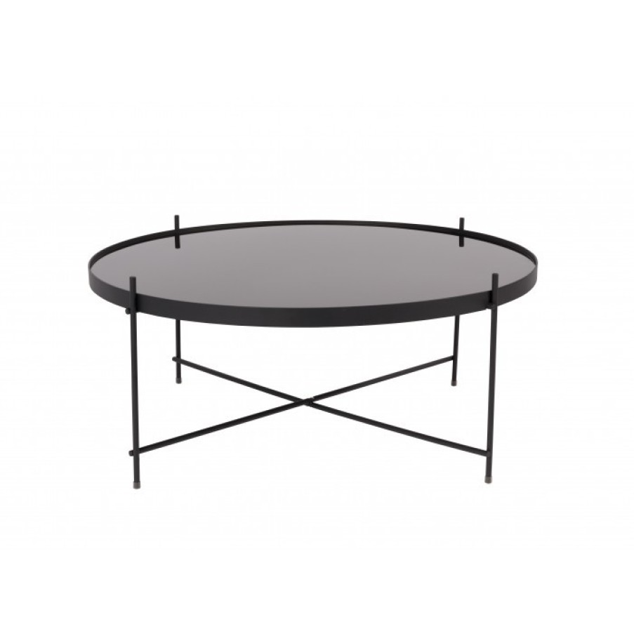 Furniture Furniture Side And Coffee Tables | Zuiver Cupid Table Xxlarge Black Cm Dia82.5 X H35