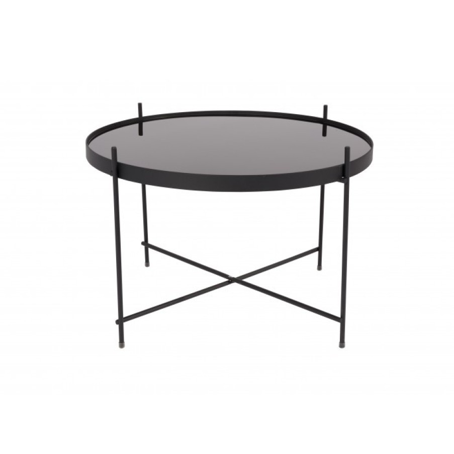 Furniture Furniture Side And Coffee Tables | Zuiver Cupid Table Large Black Cm Dia62.5 X H40