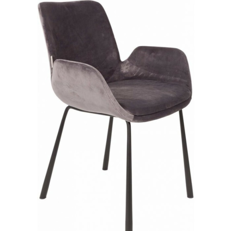 Furniture Furniture Chairs | Zuiver Chair Brit Dark Gray - Set Of Two