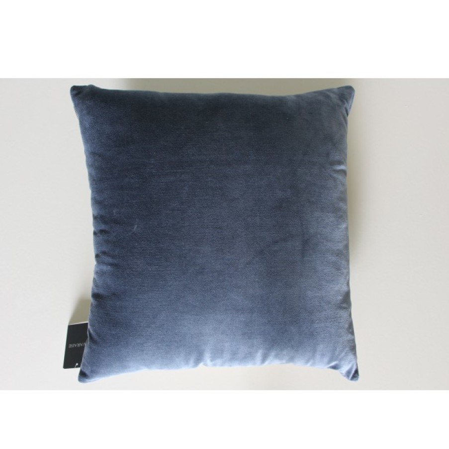 Textile Textile | Vivaraise Lisa Cushion Velvet Blue Cm 45 X 45