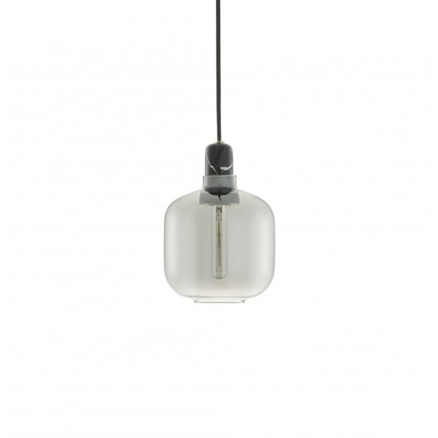 Relief Relief | Normann Copenhagen Amp Lamp Small Smoke/Zwart Cm Dia14 X H17