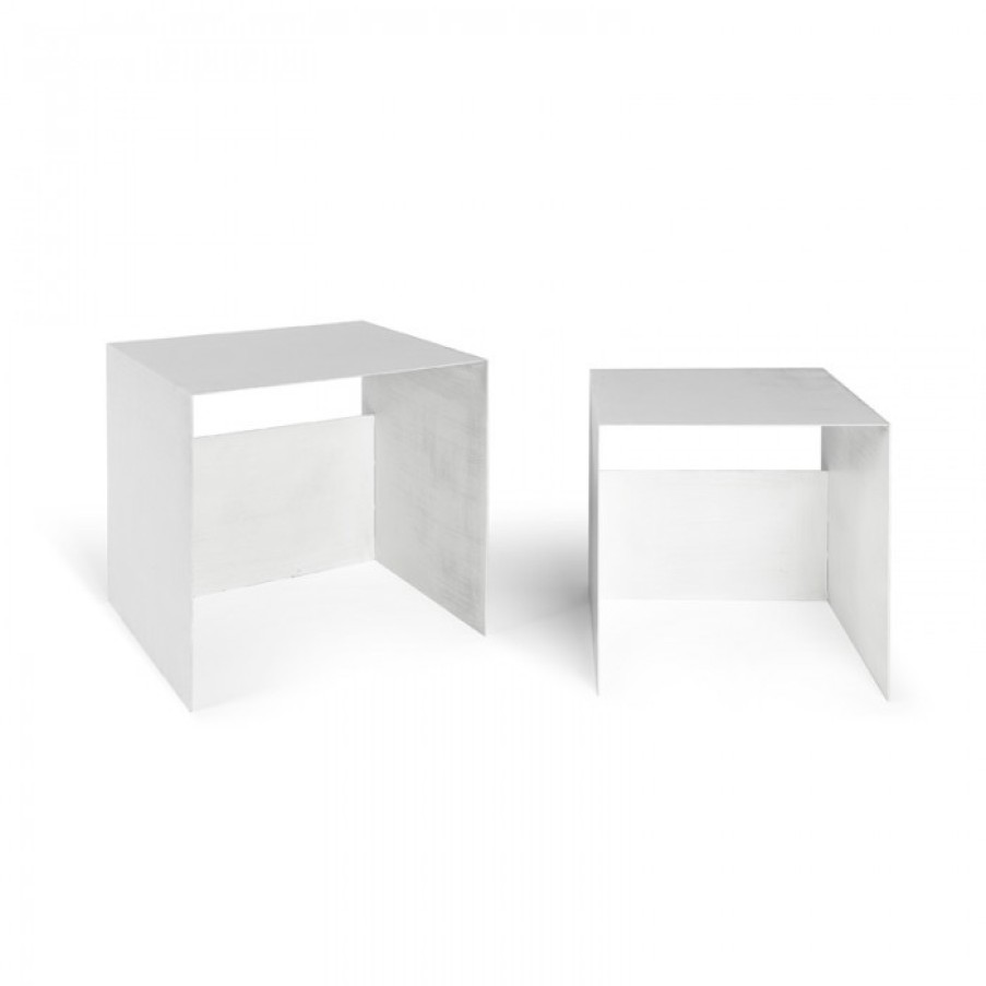 Furniture Furniture Side And Coffee Tables | Atipico Guido Tables Set Of 2 White