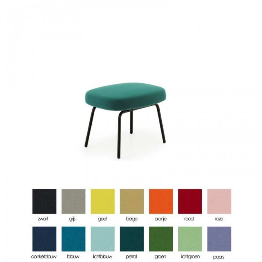 Furniture Furniture Relaxation Chairs | Normann Copenhagen Era Lounge Footstool E Metal Legs Cm 53 X 42 X 39