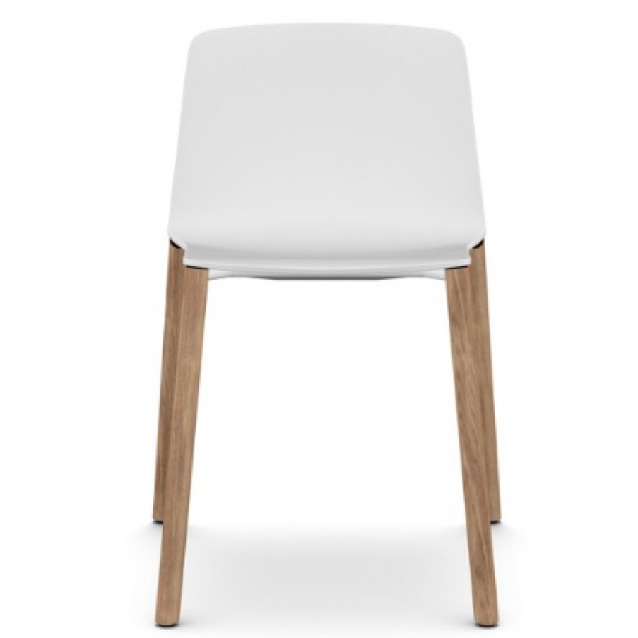 Furniture Furniture Chairs | Kristalia Rama Stoel Wit/Eik Cm 54 X 55 X H75