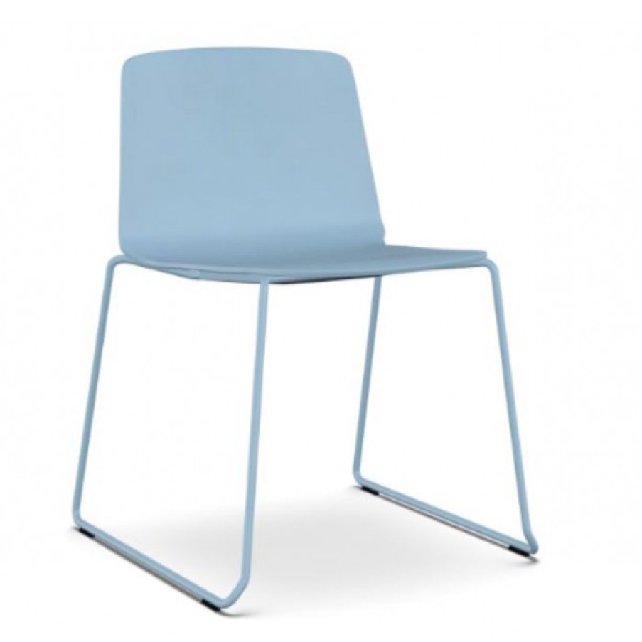 Furniture Furniture Chairs | Kristalia Rama Chair Sleeping Leg Light Blue Cm 54 X 54 X H75