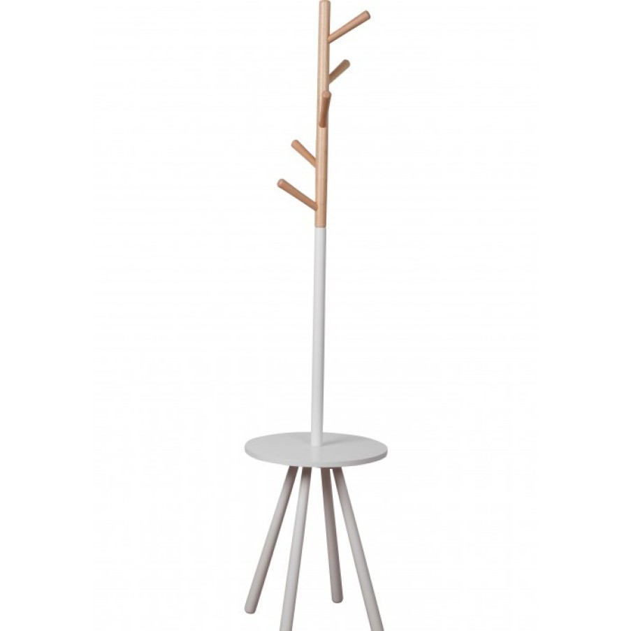 Relief Furniture | Zuiver Table Tree Wood/White Cm Dia 40 X H160