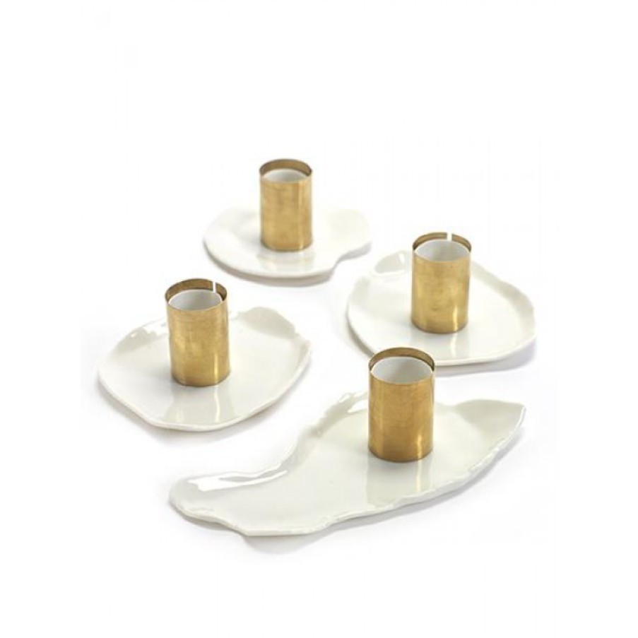 Decor Decor | Serax Candlestick Marie Set Of 4 Copper Cm H4.5