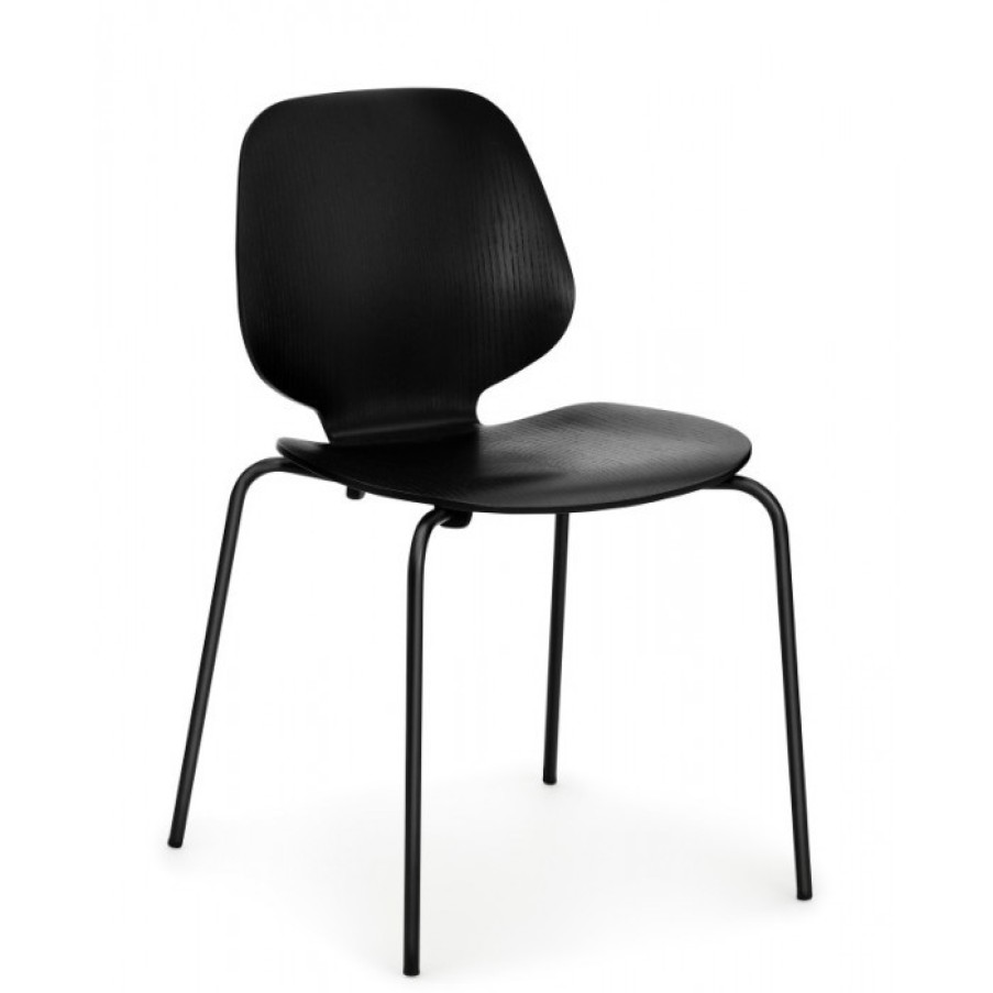 Furniture Furniture Chairs | Normann Copenhagen My Chair Black/Black Per Set Of 4 Cm 50 X 53 X H80