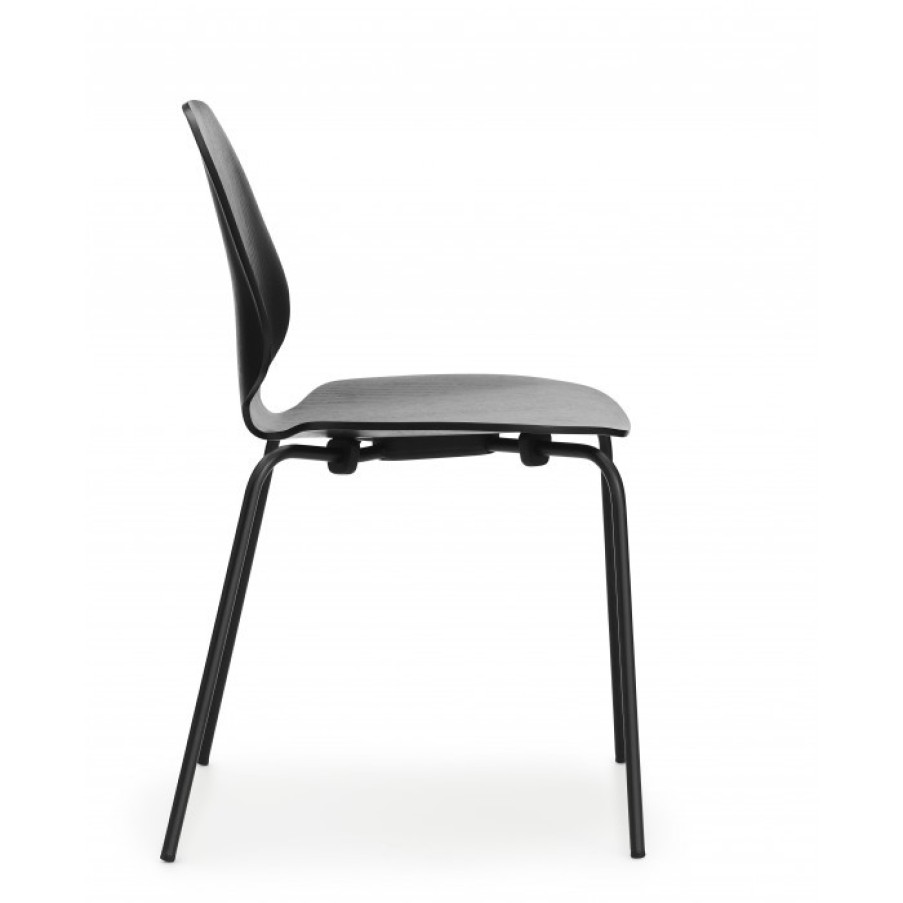 Furniture Furniture Chairs | Normann Copenhagen My Chair Black/Black Per Set Of 4 Cm 50 X 53 X H80