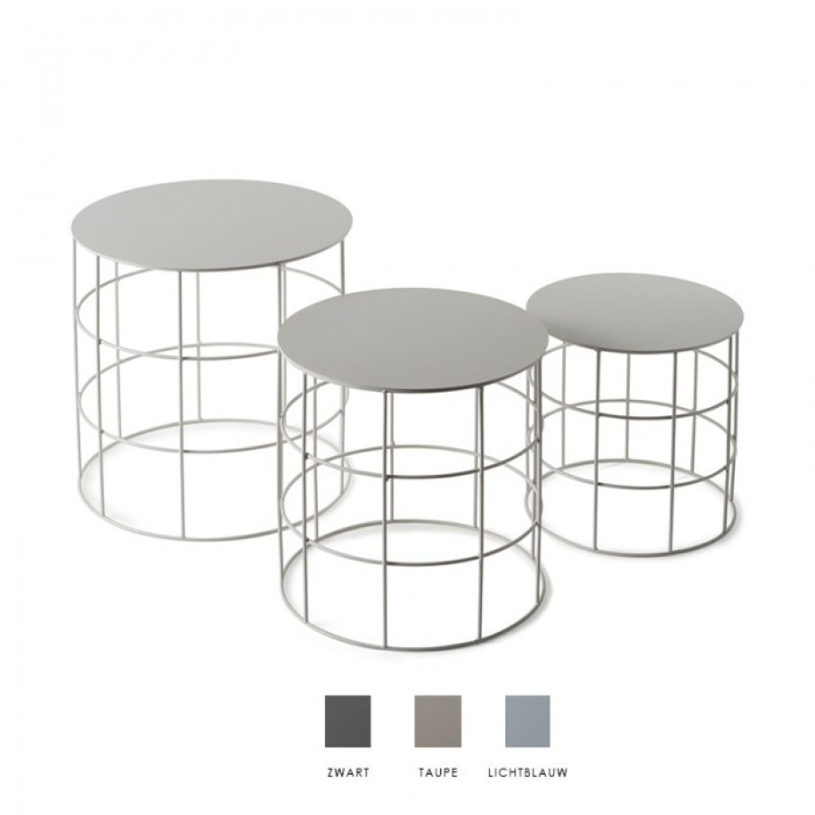 Furniture Furniture Side And Coffee Tables | Atipico Reton Tables Round Set Of 3