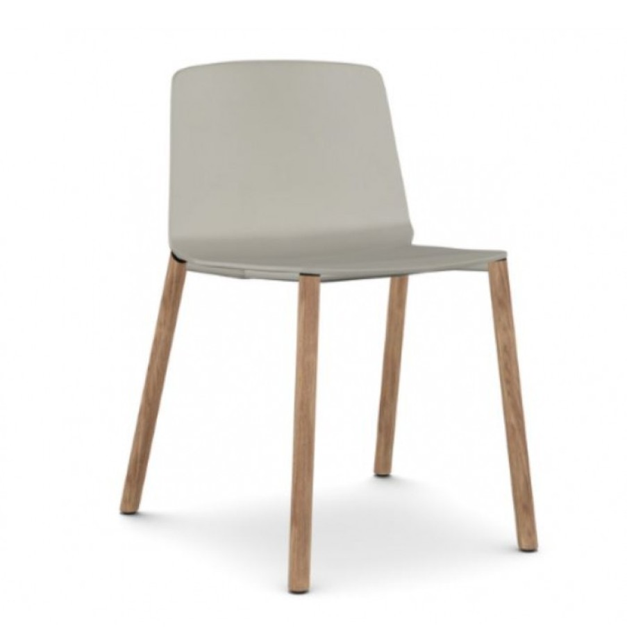 Furniture Furniture Chairs | Kristalia Rama Chair Beige/Oak Cm 54 X 55 X H75