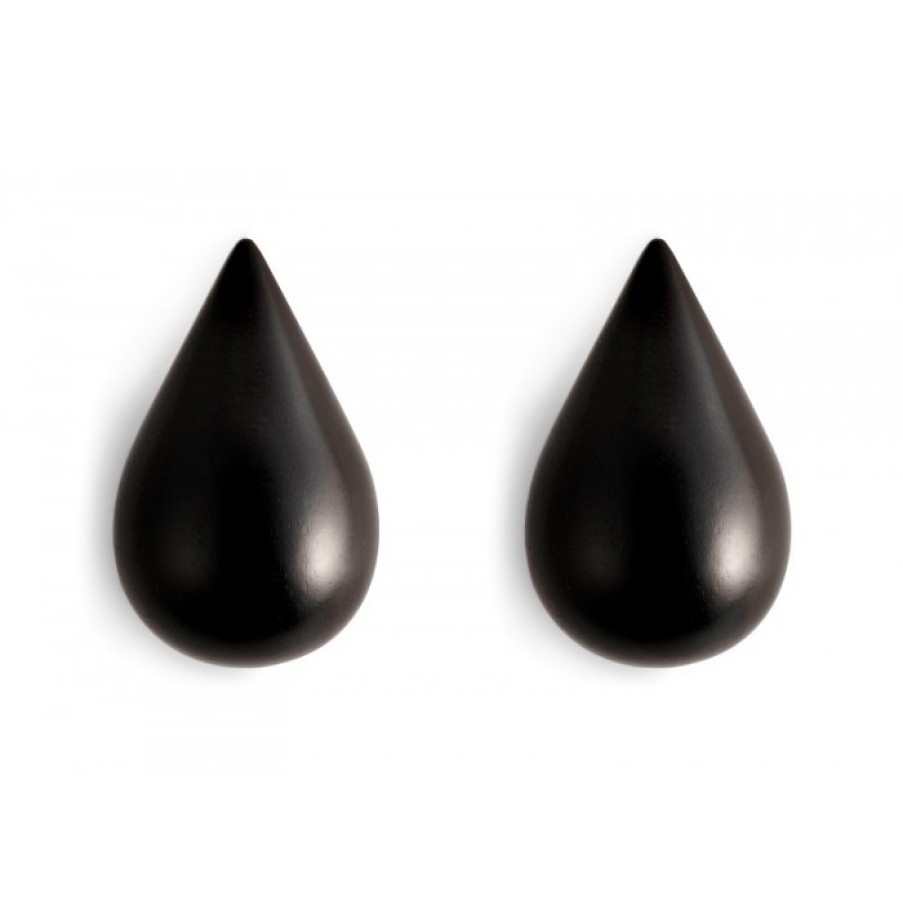 Relief Decor | Normann Copenhagen Dropit Small Set Van 2 Zwart Mm 77 X 50 X 80