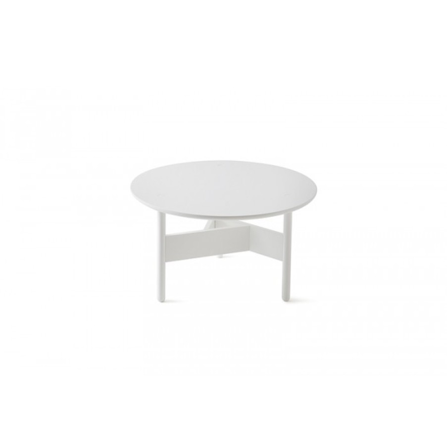 Furniture Furniture Side And Coffee Tables | Atipico Orbital Tafel Wit Rond Large Cm Dia70 X H40