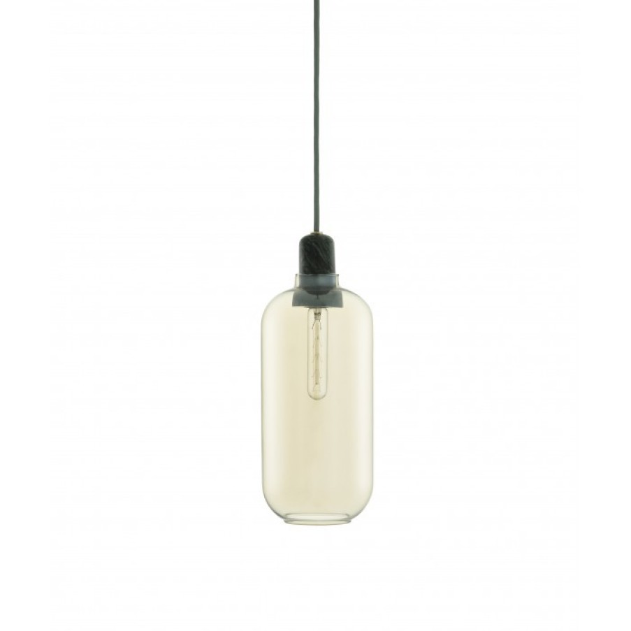 Relief Relief | Normann Copenhagen Amp Lamp Large Gold/Green Cm Dia11.2 X H26